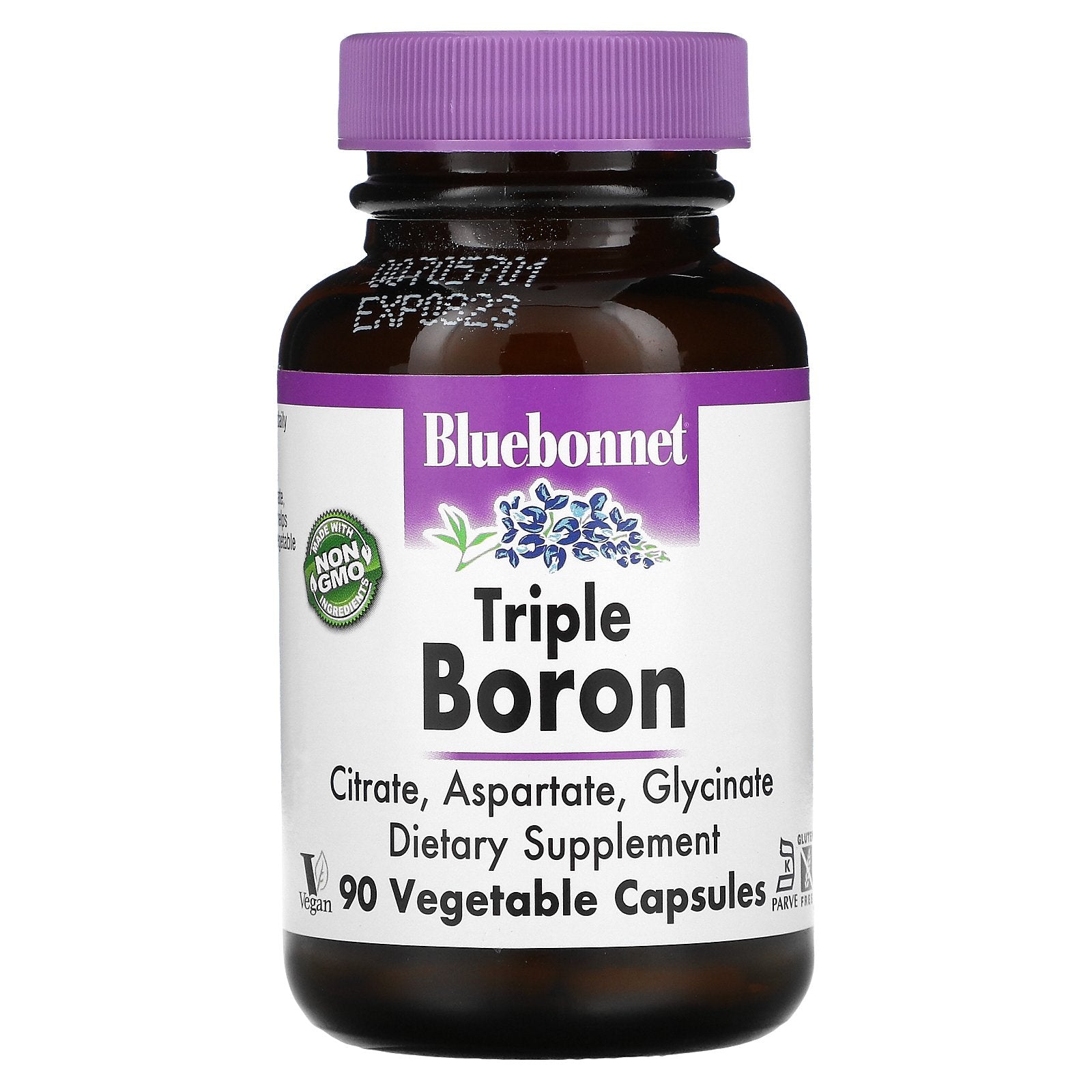 Bluebonnet Nutrition, Triple Boron, Citrate, Aspartate, Glycinate