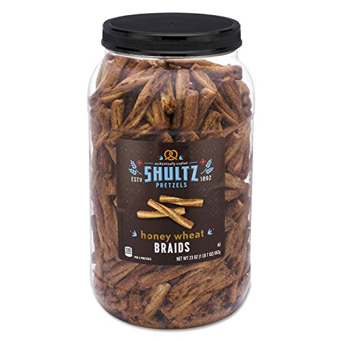 Office Snax, OFX6270, Honey Wheat Braided Pretzels, 1 Each