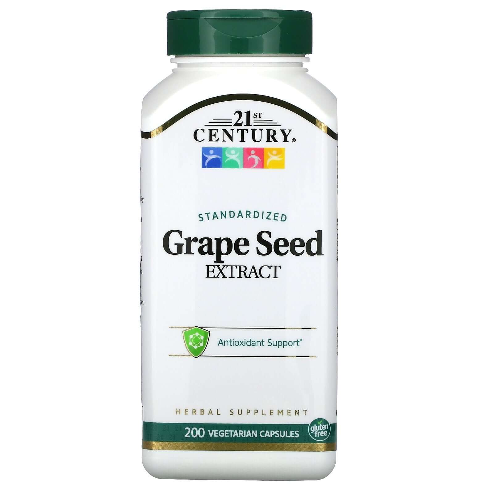 21St Century, Grape Seed Extract, Standardized Vegetarian Capsules