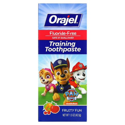 Orajel, Paw Patrol Training Toothpaste, Fluoride Free, Fruity Fun (42.5 g)
