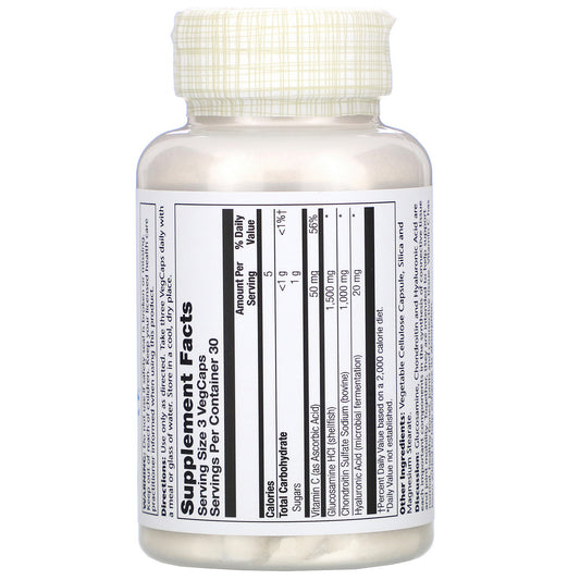 Solaray, Glucosamine Chondroitin Hyaluronic Acid