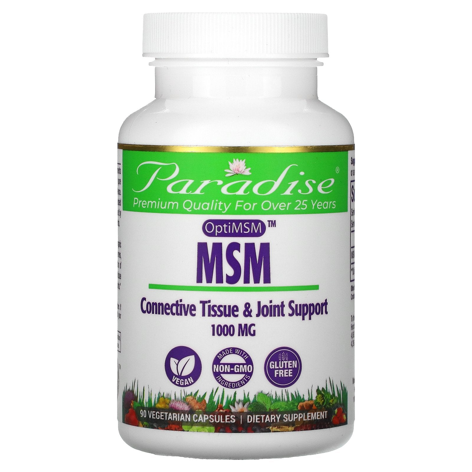 Paradise Herbs, MSM with OptiMSM, 1,000 mg