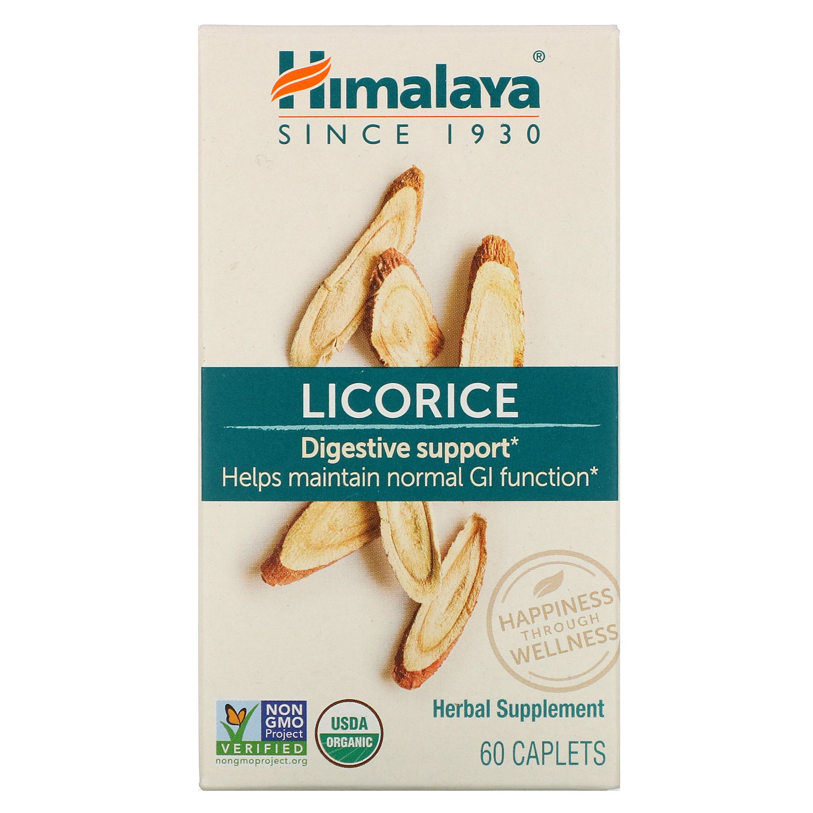 Himalaya, Licorice, Organic Digestive Support,  Caplets