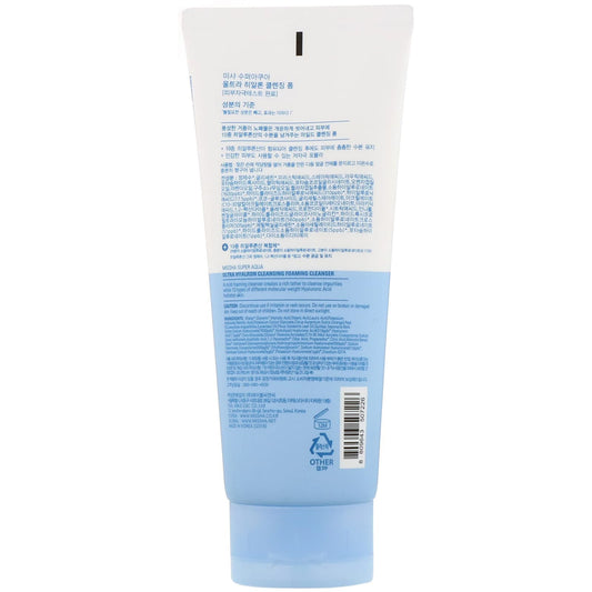 Missha, Super Aqua Ultra Hyalon Foaming Cleanser (200 ml)