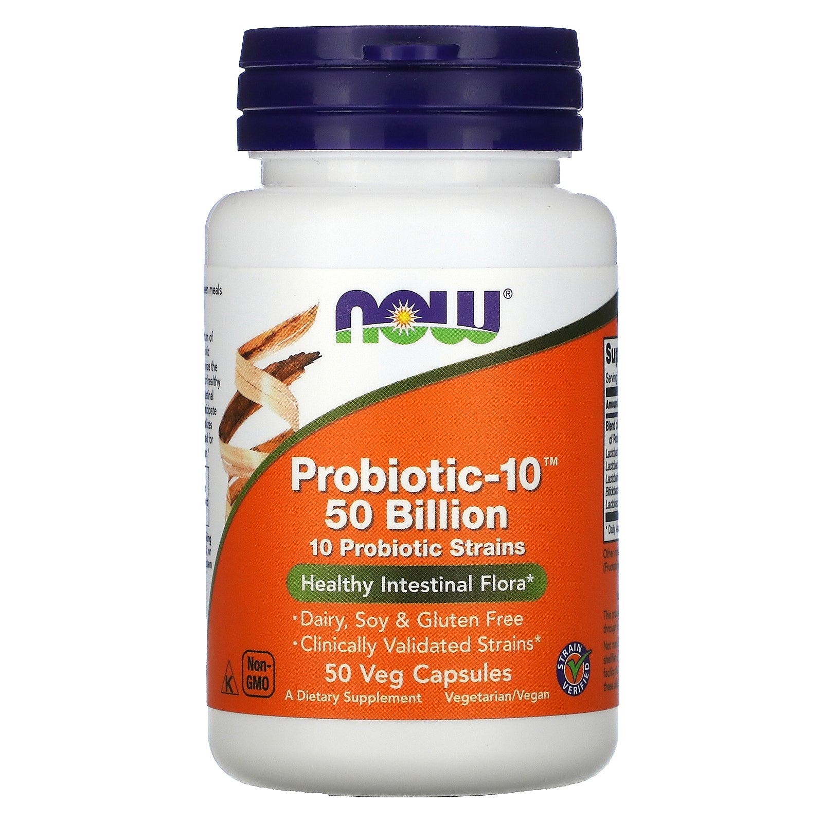Now Foods, Probiotic-10, 50 Billion Veg Capsules