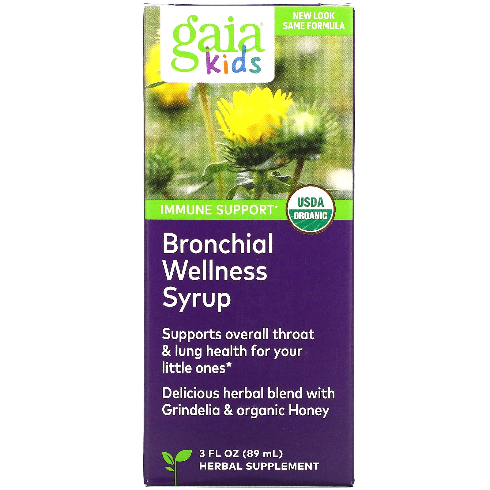 Gaia Herbs, Bronchial Wellness Syrup for Kids