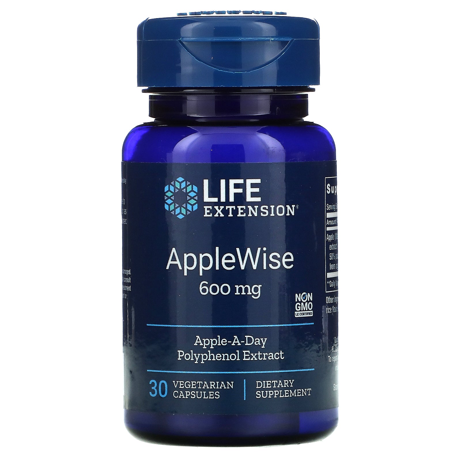 Life Extension, AppleWise, 600 mg, Vegetarian Capsules