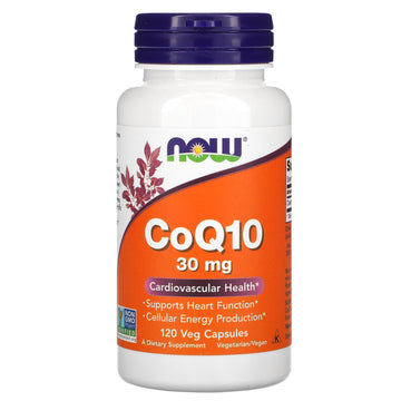 NOW Foods, CoQ10, 30 mg Veg Capsules