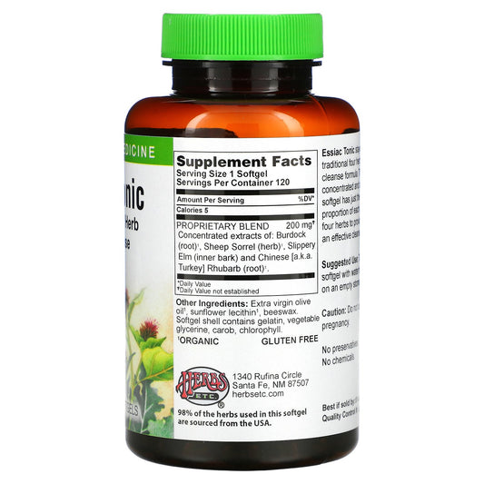 Herbs Etc., Essiac Tonic Fast-Acting Softgels