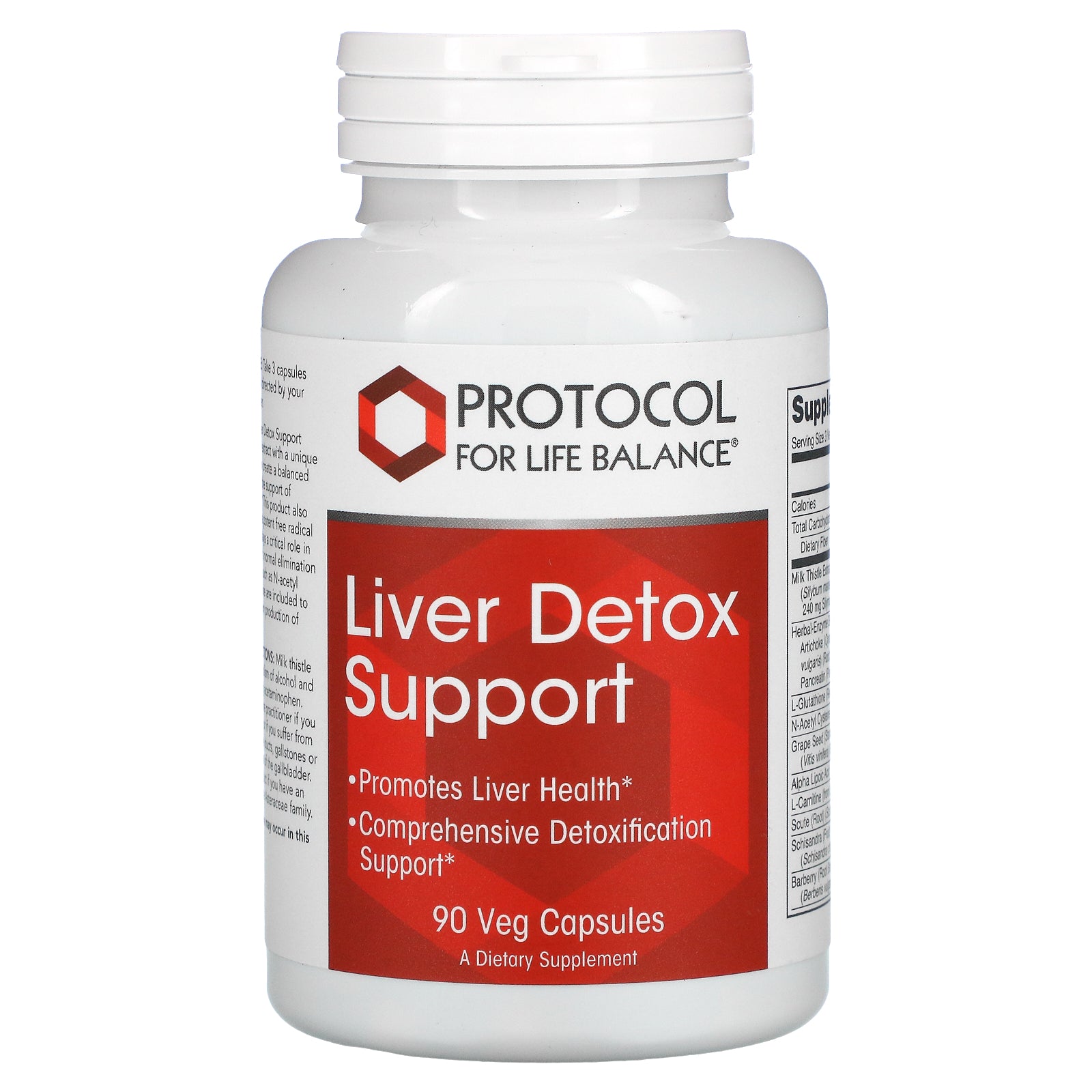 Protocol for Life Balance, Liver Detox Support Veg Capsules