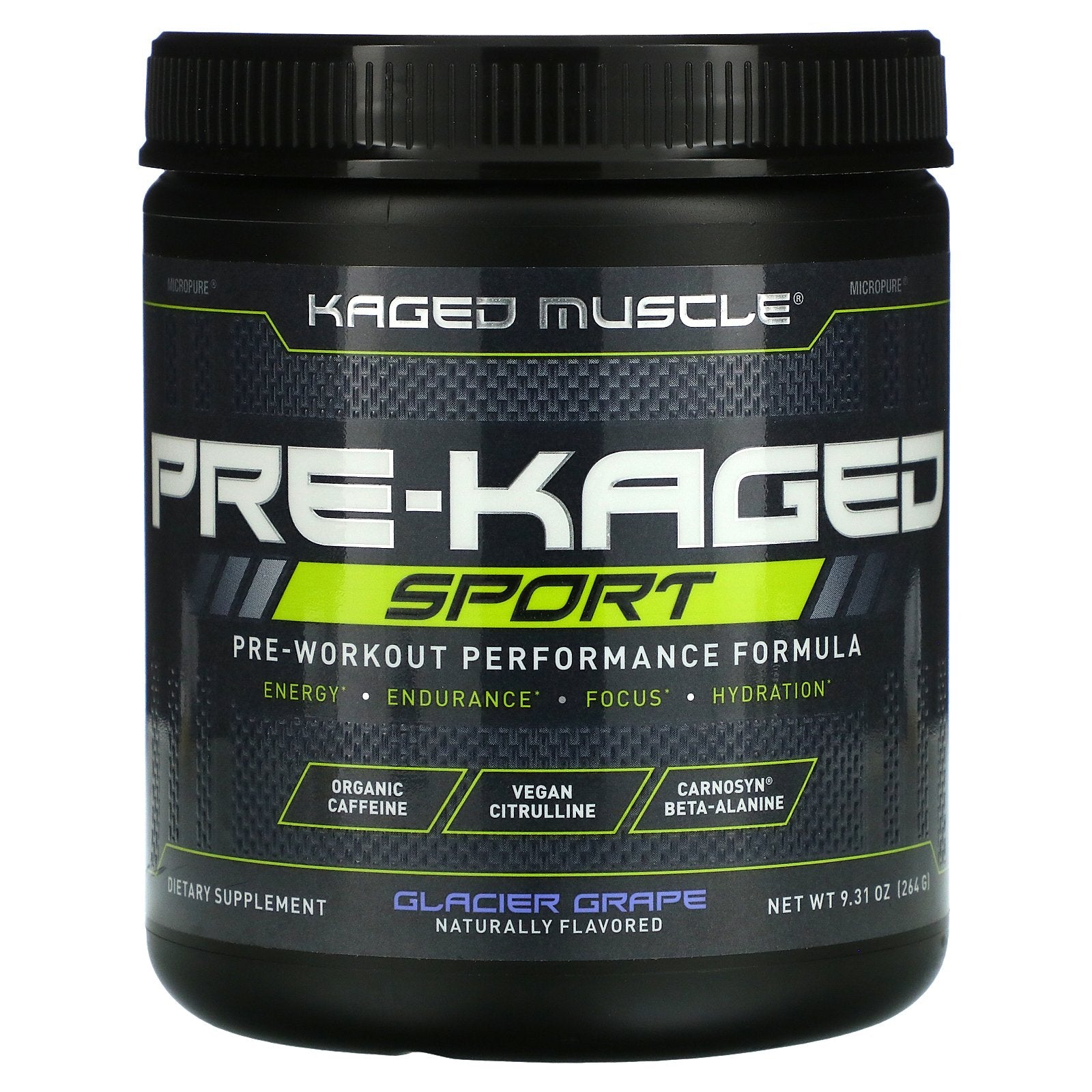 Kaged Muscle, PRE-KAGED Sport, Pre-Workout Performance Formula, Glacier Grape