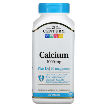 21st Century, Calcium Plus D3, 1,000 mg