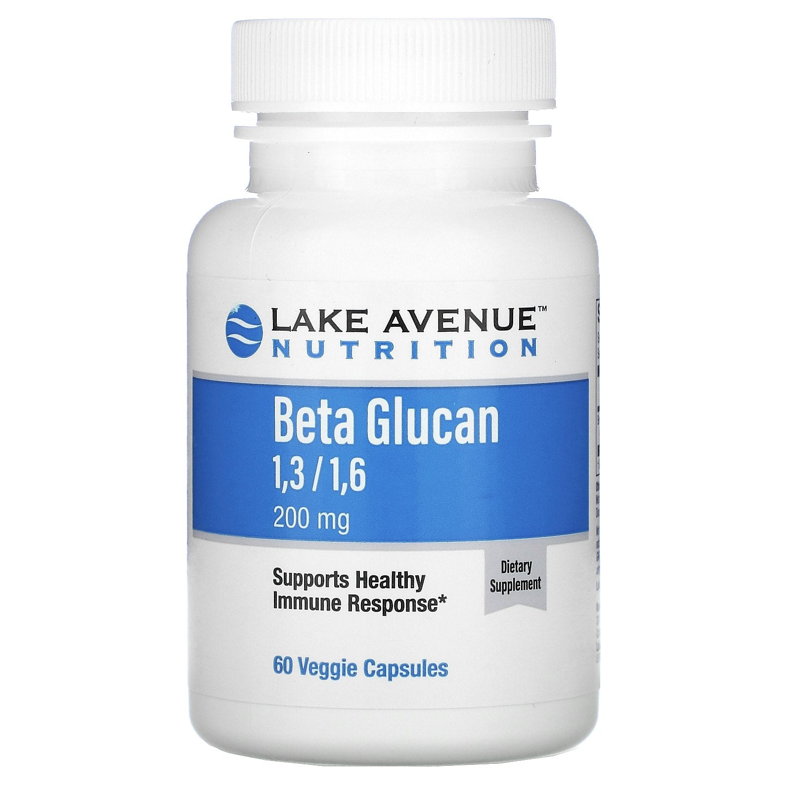 Lake Avenue Nutrition, Beta Glucan 1-3, 1-6, 200 mg