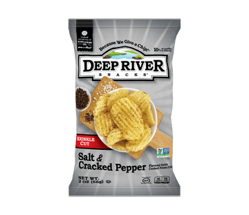 Cracked Pepper & Sea Salt Kettle Chips, 24 Ct