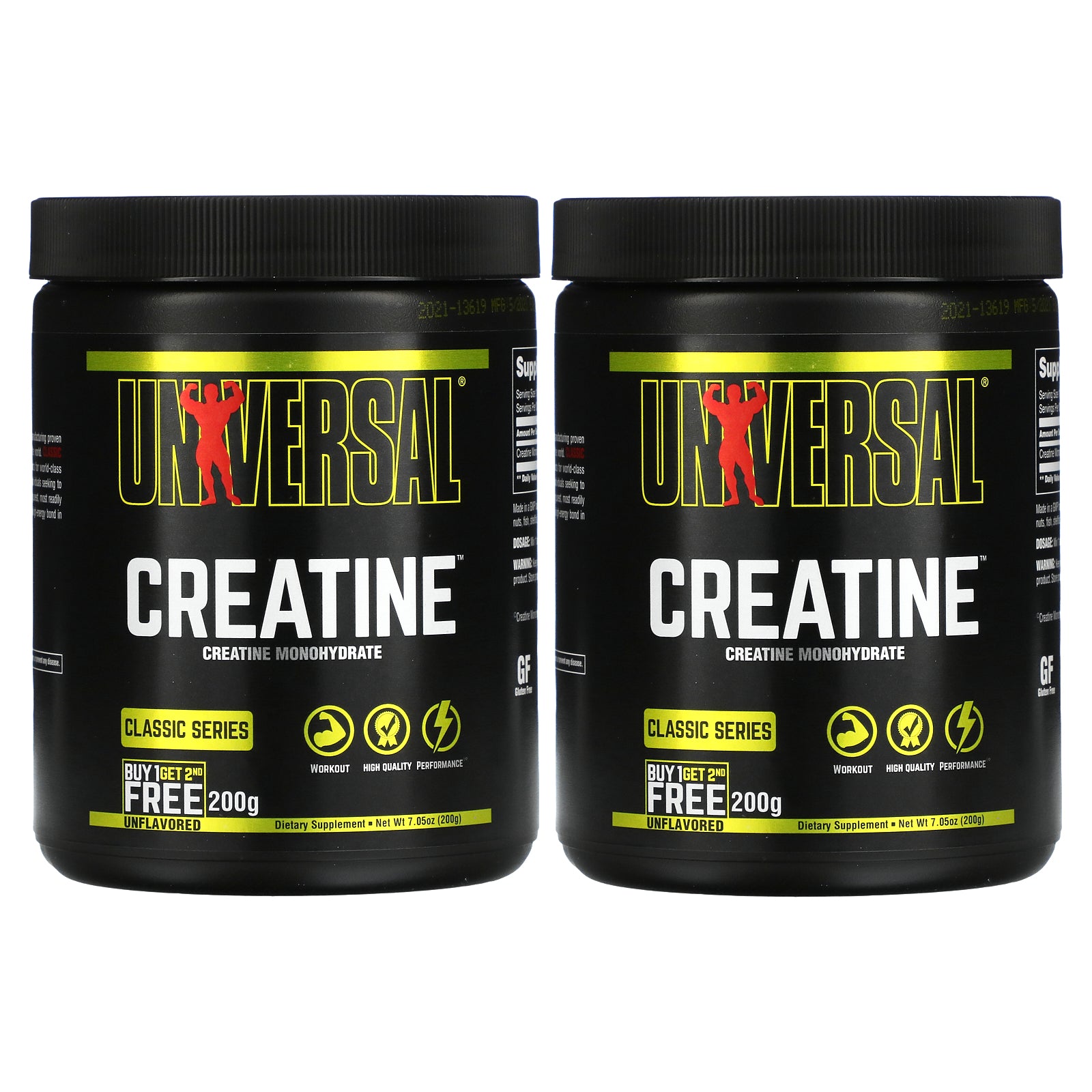 Universal Nutrition, Creatine, Unflavored (200 g Each)