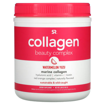 Sports Research, Collagen Beauty Complex, Marine Collagen, Watermelon Yuzu