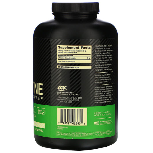 Optimum Nutrition, Micronized Creatine Powder, Unflavored (600 g)