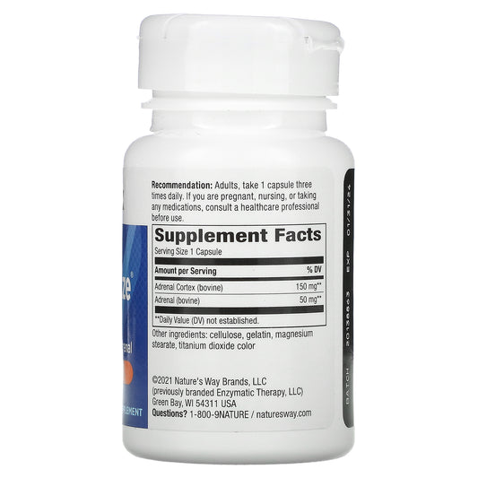 Enzymatic Therapy, ADRENergize, Adrenal Energy, Capsules