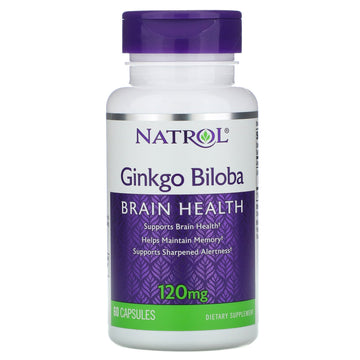 Natrol, Ginkgo Biloba, 120 mg, Capsules