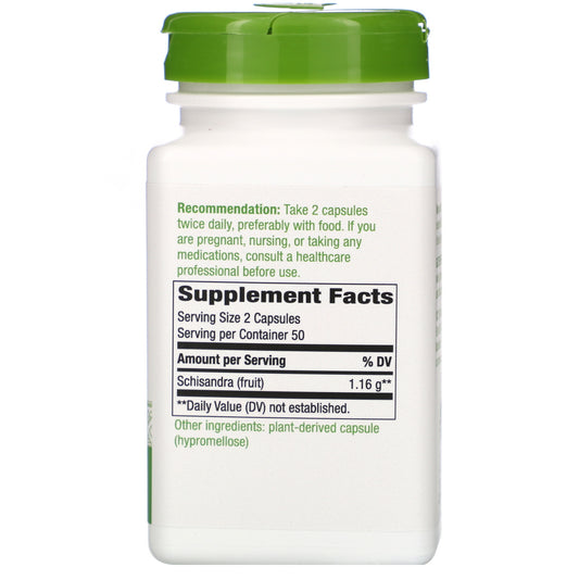 Nature's Way, Schisandra Fruit, 580 mg, Vegan Capsules