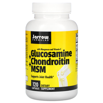 Jarrow Formulas, Glucosamine + Chondroitin + MSM with Manganese and Vitamin C