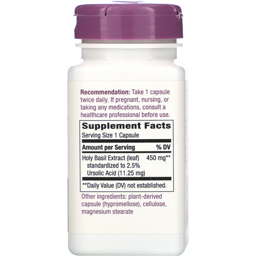 Nature's Way, Holy Basil, 450 mg, Vegan Capsules