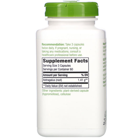 Nature's Way, Astragalus Root, 470 mg, Vegan Capsules