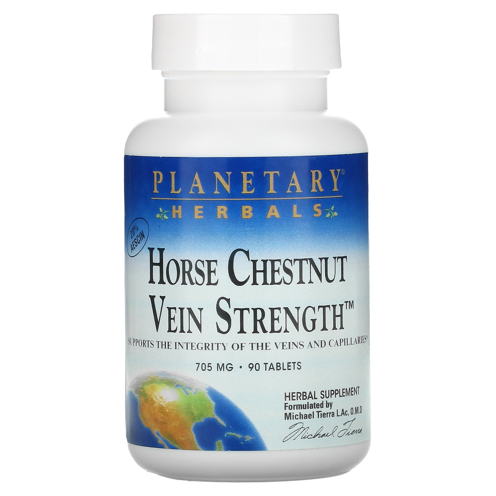 Planetary Herbals, Horse Chestnut Vein Strength, 705 mg, Tablets