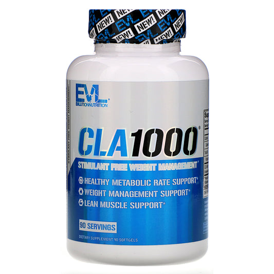 EVLution Nutrition, CLA1000, Stimulant Free Weight Management