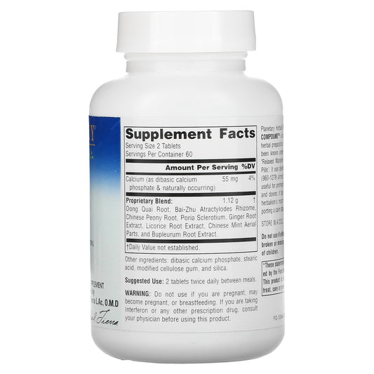 Planetary Herbals, Bupleurum Calmative Compound, 560 mg, Tablets