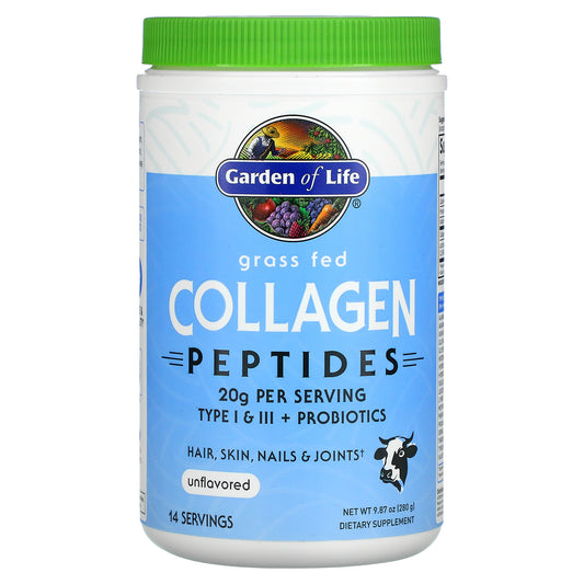 Garden of Life, Grass Fed Collagen Peptides, Unflavored