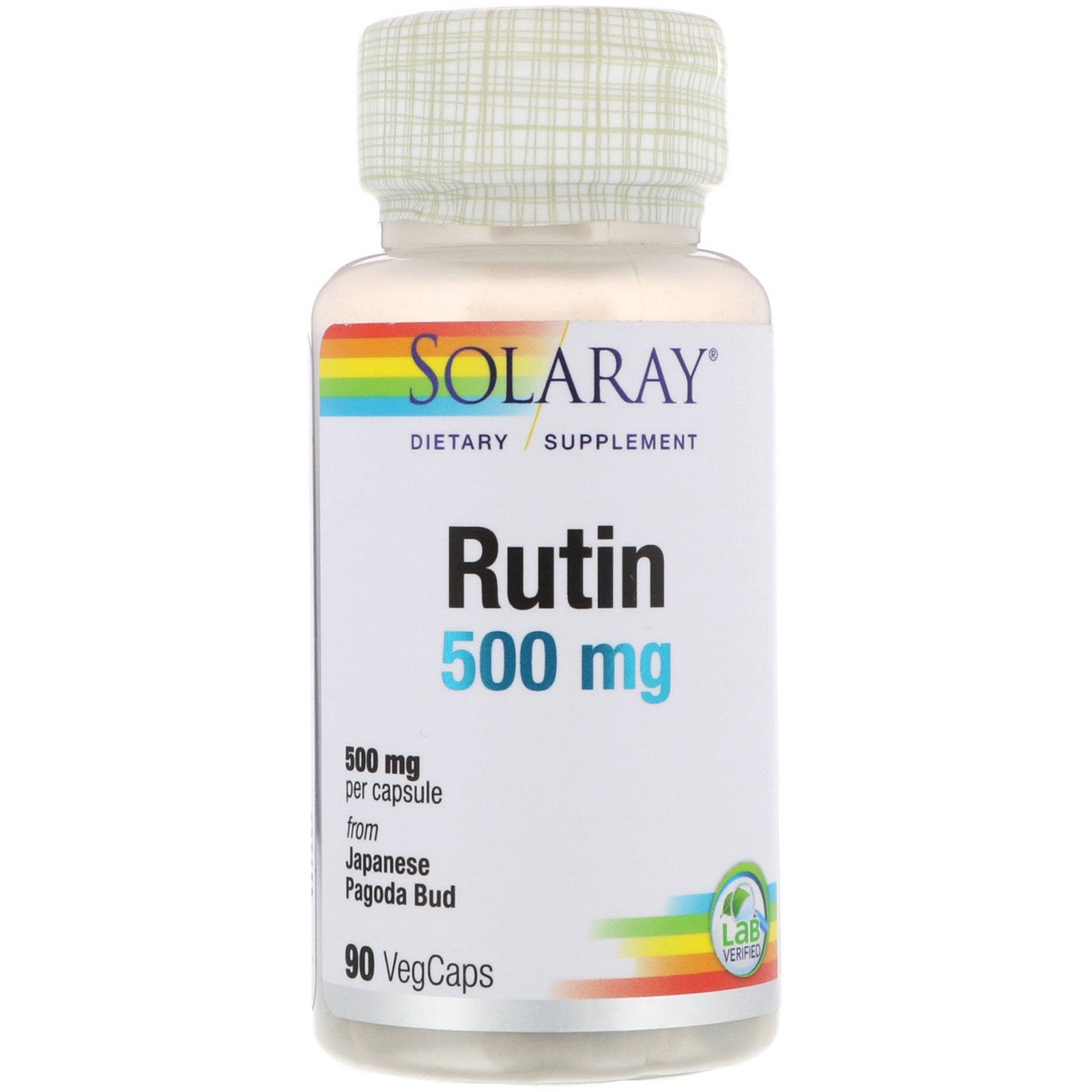 Solaray, Rutin, 500 Mg Vegcaps
