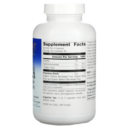 Planetary Herbals, Triphala, GI Tract Wellness, 500 mg, Capsules