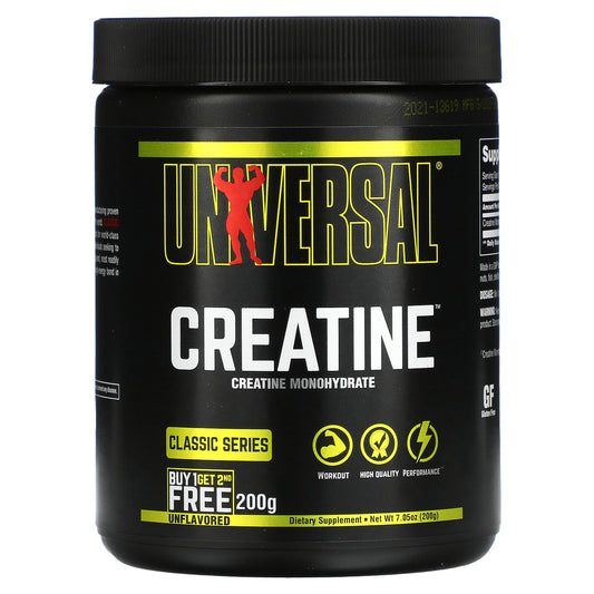 Universal Nutrition, Creatine, Unflavored (200 g Each)