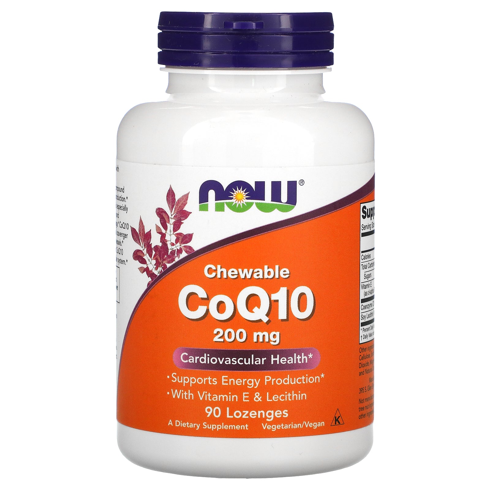 Now Foods, Chewable Coq10 , 200 Mg Lozenges