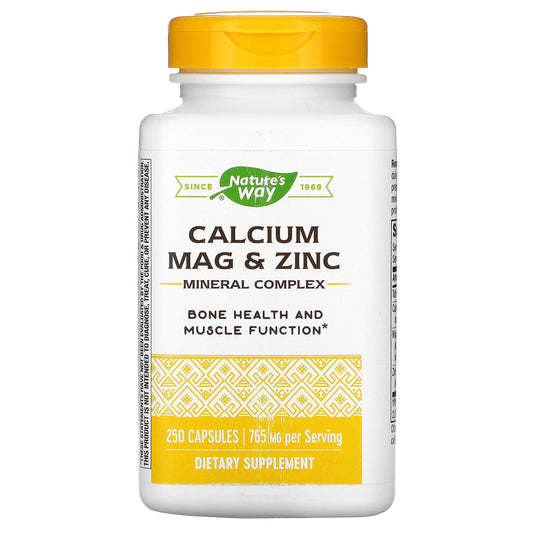 Nature's Way, Calcium Mag & Zinc Mineral Complex, 765 mg