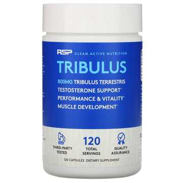 RSP Nutrition, Tribulus Terrestris, Testosterone Support, 800 mg Capsules