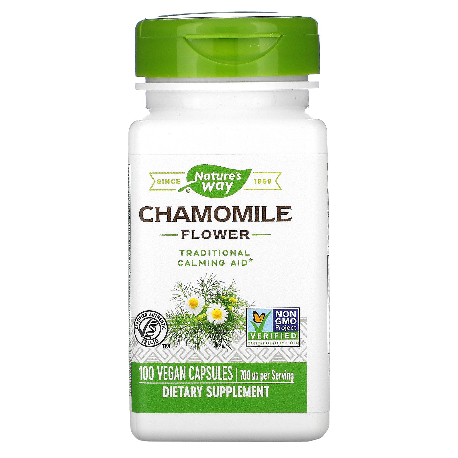 Nature's Way, Chamomile Flower, 350 mg, Vegan Capsules
