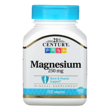 21st Century, Magnesium, 250 mg Tablets