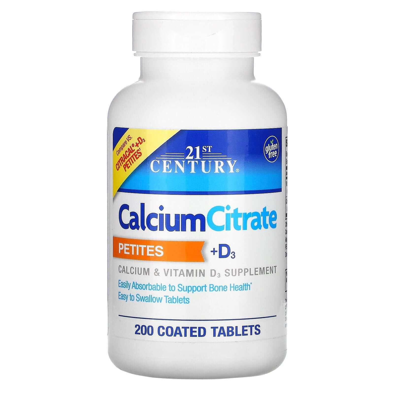 21st Century, Calcium Citrate Petites + D3