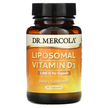 Dr. Mercola, Liposomal Vitamin D3, 5,000 IU, Capsules