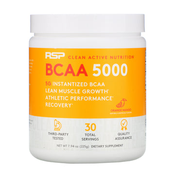 RSP Nutrition, BCAA 5000, Instantized BCAAs, Orange Mango, 5,000 mg