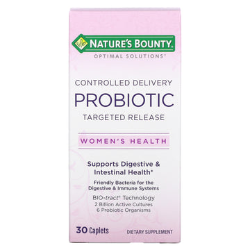 Nature's Bounty, Optimal Solutions, Women's Health, Controlled Delivery Probiotic Caplets