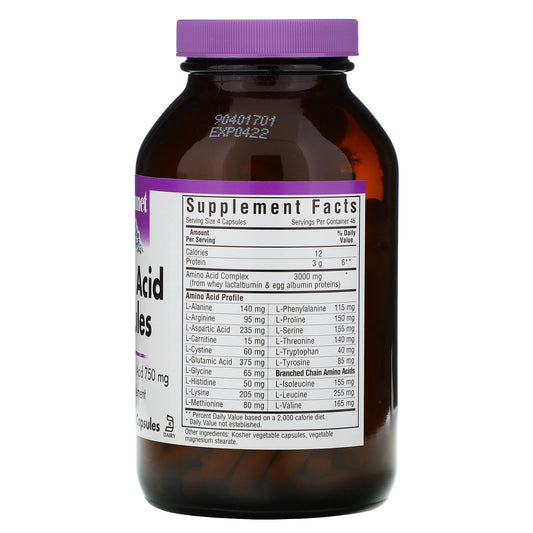 Bluebonnet Nutrition, Amino Acid Capsules, 750 mg