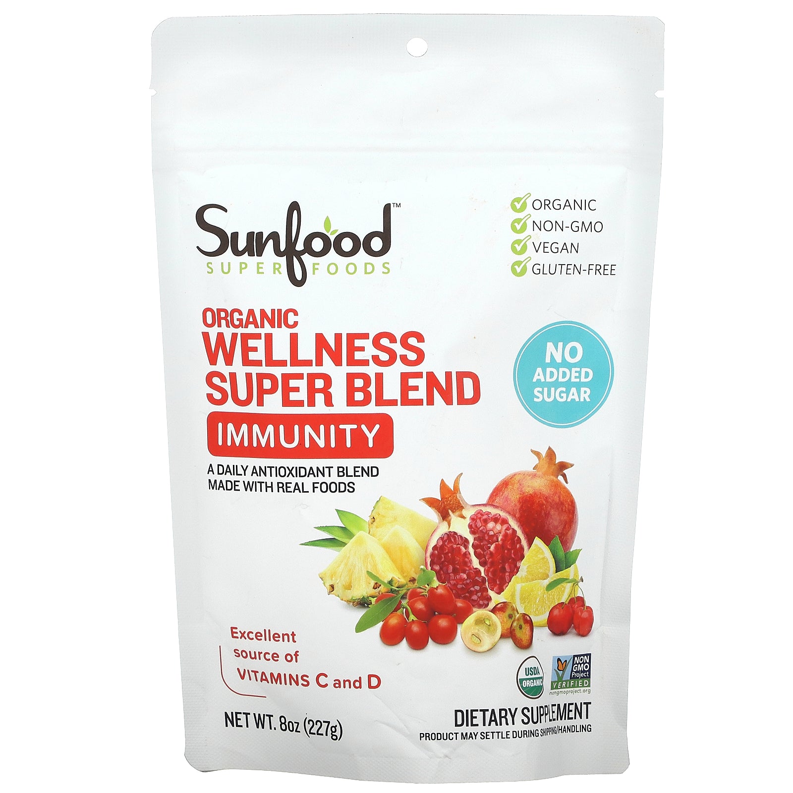 Sunfood, Organic Wellness Super Blend, Immunity