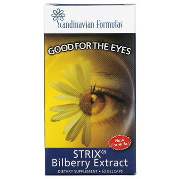 Scandinavian Formulas, Strix Bilberry Extract,  Gelcaps