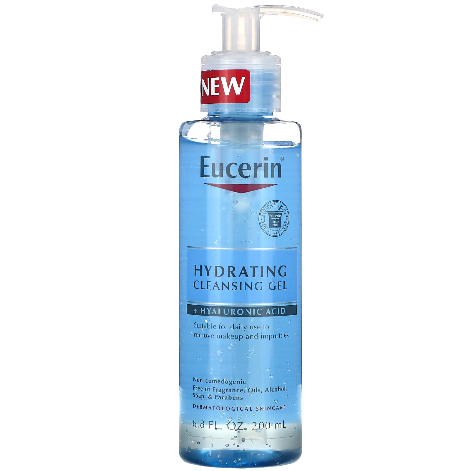 Eucerin, Hydrating Cleansing Gel + Hyaluronic Acid(200 ml)