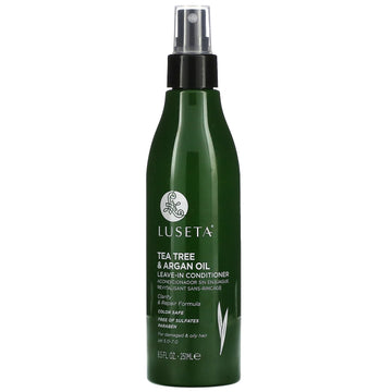 Luseta Beauty, Tea Tree & Argan Oil, Leave-In Conditioner, For Damaged & Oily Hair (251 ml)
