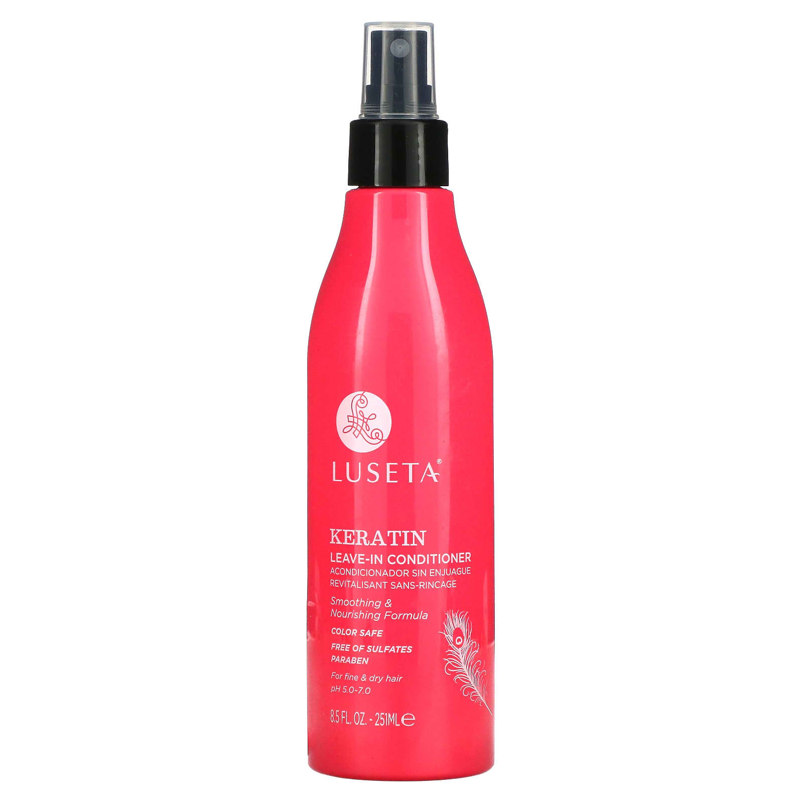 Luseta Beauty, Keratin, Leave-In Conditioner, For Fine & Dry Hair (251 ml)