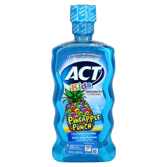 Act, Kids, Anticavity Fluoride Rinse, Alcohol Free, 16.9 fl oz (500 ml)